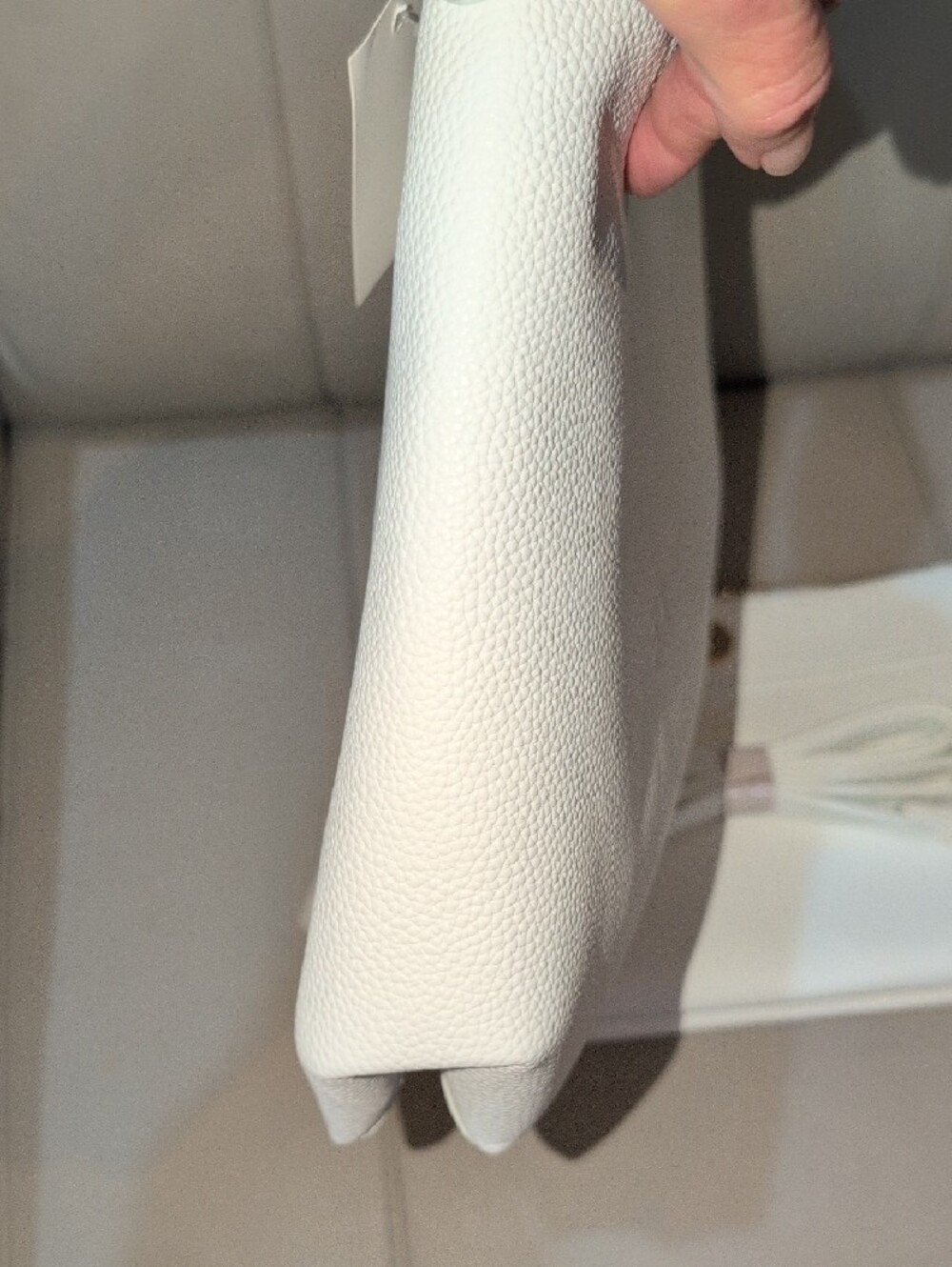 White Vegan "The Sack Bag" with Detachable Strap - NWT - Picture 6 of 16
